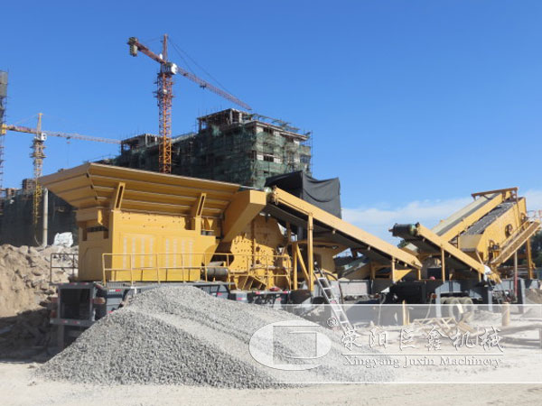 移動式石灰石制沙生產(chǎn)線